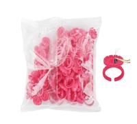 100 anillos de pegamento, soportes inteligentes para anillos de pegamento para pestañas, anillos de pegamento ajustables para pestañas, soporte de pegamento portátil para pintalabios de pintura, tazas