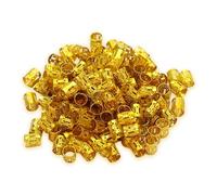 100 anillos de sujeción de pelo de aluminio para estilos protectores, agarre antideslizante, accesorios de salón cómodos de uso diario, actuaciones escénicas, accesorios para el cabello