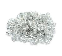 100 anillos de sujeción de pelo de aluminio para estilos protectores, agarre antideslizante, accesorios de salón cómodos de uso diario, actuaciones escénicas, accesorios para el cabello