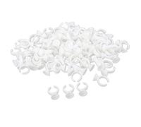 100 anillos desechables para extensión de pestañas para tatuajes pequeños