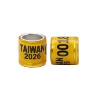 100 anillos digitales para patas de pájaro (2026), diámetro interior de 8 mm, para palomas Herramientas de entrenamiento para carreras, suministros para identificación de aves,8mm