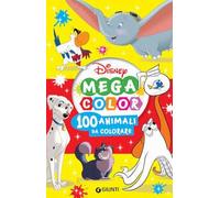 100 animali da colorare. Mega color Disney (Disney time)