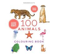 100 Animals Colouring Book for children