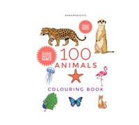 100 Animals Colouring Book for children