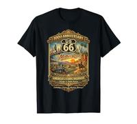 100 Aniversario US 66 Mother Road icónica Carretera Camiseta gráfica económica