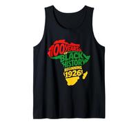 100 años de Historia Negra a Partir de 1926 Herencia Africana Camiseta sin Mangas