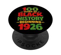 100 años de Historia Negra a Partir de 1926 Herencia Africana PopSockets PopGrip Adhesivo