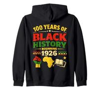 100 años de Historia Negra a Partir de 1926 Herencia Africana Sudadera con Capucha