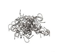 100 anzuelos agudos de acero al carbono para pesca de bagre, diseñados para una aplicación de señuelo suave, viene con una práctica caja de transporte (5#)