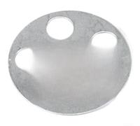 100 arandelas planas hechas de acero al carbono liso para uso con tableros de respaldo de azulejos que requieren un cierre seguro y distribución de presión (1 pieza)