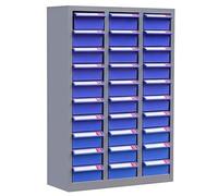 100 armarios para Piezas con Puertas y Etiquetas de Acero Inoxidable, Aptos para Herramientas y ferretería de Taller.
