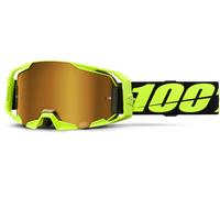 100% ARmatic Gafas de motocross, negro/amarillo neón