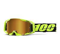 100% Gafas Armatic Neon Yellow True Gold Mirror