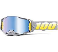 100% Armega Complex Gafas de motocross, gris-amarillo para Hombres