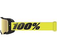 100% Armega Essential Chrome Gafas de motocross, Amarillo neón
