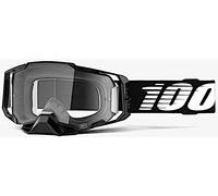 100% Armega Essential Gafas de motocross, Negro/Blanco