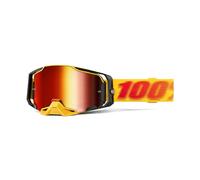 100% ARMEGA - Gafas para motos de cross, motocross, motocicleta y deportes de bicicleta - Gafas duraderas de ciclismo de montaña - Tetsu, lente rojo espejo