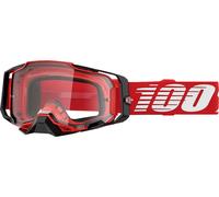 100% Armega Red Clear Gafas de motocross para Hombres