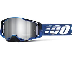 100% Armega Rockchuck Gafas de motocross, blanco-azul para Hombres
