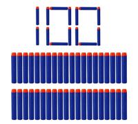 100 Balas Dardos Nerf Elite,7.2cm Munición de Espuma Azul,Nerf Pack de Repuesto para Pistola Blaster de Juguete,Accesorios Adecuado N-Strike Elite Series Juguete para Niños Armas y Proyectiles