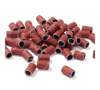 100 bandas de lijado de uñas para taladro de uñas, repuesto de cabezal de lijado, anillos de lijado, pulidor de cabeza de arena