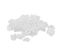 100 bandas elásticas de cebo de pellets para pesca, compatibles con ganchos y aparejos de pelo (S)