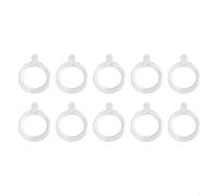 100 bandas elásticas transparentes de cebo de pellets para carpa, aparejos de pesca gruesos, bandas de plástico ligeras para sujetar cebos en ganchos y aparejos (L)