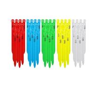 100 bandas para patas de pollo | numerado multicolor para pie de | Bandas de identificación de pato para gallina, pavo, pájaros, casa, granja, ganso de guinea, gallina de caza