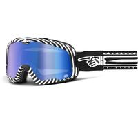 100% Barstow Death Spray Gafas de motocross, Negro/Blanco