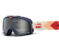 100% Barstow Teluride Gafas de motocross, blanco-rojo-azul para Hombres