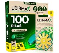 100 Baterías para Audífonos Tamaño 10 Amarillas PR70 - Pilas Zinc-Aire 1,45V Udirmax Tecnología Dynamic Sonar - Formato Eco Pack - 10 Blísteres Ecológicos de 10 Pilas
