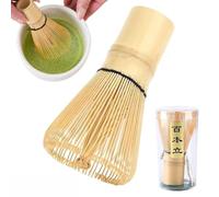 100 batidores de té de bambú natural en polvo para preparar matcha en polvo, herramienta de cepillo para polvo para remover matcha en polvo, ceremonia de té en polvo