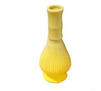 100 batidores de té de plástico ABS para espumar y mezclar eficientemente té, café, chocolate caliente y batidos, viene con botella de soporte para un fácil almacenamiento (amarillo)