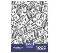 100 Billetes de dólares Rompecabezas Imposible,desafío para Adultos Entretenimiento Creativo 1000 Piezas Obra De Arte De Juego De para Adultos Y Niños 38x26cm/1000pcs