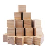 100 bloques de madera sin terminar 3 cm for manualidades, cubos pino, cuadrados for pintar, rompecabezas, tallado, DIY Para Manualidades Y Tallado