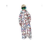 (100,blue1)Winter Kids Snowsuit One Piece Winter Jumpsuit for Mountain Ski
