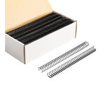 100 bobinas de encuadernación con múltiples agujeros, anillos de encuadernación de metal de hierro, 23 agujeros, 24 agujeros o 34 agujeros para organización de documentos de oficina, anillos de metal