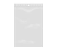 100 bolsas con cierre de cremallera transparente y plástico apto para alimentos 12x18 cm