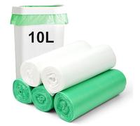 100 Bolsas de Basura Biodegradable/bolsas de basura orgánica reciclables/compost para alimentos/pequeñas para residuos de alimentos con asa/Bolsas de Espesadas Para Cocina