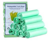 100 Bolsas de Basura Ecológicas 30L,Bolsas de Basura para Contenedores de Compost 5 Rollos 100 Piezas Bolsas de Basura de Cocina Bolsa Biológica y Degradable Bolsa de Basura Ecológica para Cocina