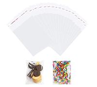 100 bolsas de celofán pequeñas, bolsas de celofán transparentes resellables, bolsas de dulces pequeñas autoadhesivas para galletas, dulces, joyas, regalos y horquilla (6x8cm/2,4x3,1 pulgadas)