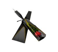 100 bolsas de embalaje florales individuales, manga de ramo, papel de regalo de rosas y claveles, bolsa de flores para el día de la madre, día de San Valentín, boda, regalo de cumpleaños (negro)