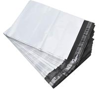 100 bolsas de envío de plástico, 305 x 380 mm, 305 x 380 mm, bolsas de envío de plástico profesionales con cierre autoadhesivo opaco, bolsas de plástico para correo