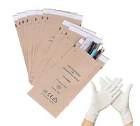 100 Bolsas de Esterilización Autosellantes, Bolsa Autosellante para Esterilización para Herramientas Dentales, 75 x 150 mm Bolsa de Sellado Médico, para Instrumentos Dentales y de Uñas