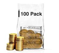 100 Bolsas de no mezcla de monedas/Hucha