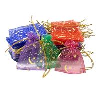 100 bolsas de organza pequeñas, bolsas de organza pequeñas, bolsas de regalo de organza, bolsas de red para regalos, bolsas de organza pequeñas para bodas, fiestas, festivales, juegos (estilo 1)