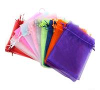 100 bolsas de organza transparentes para celebraciones, para guardar recuerdos y s, fácil cierre para un acceso rápido (10 x 15 cm)