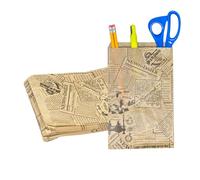 100 bolsas de papel para regalo, 6X9, Newsprint Kraft