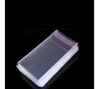 100 bolsas de plástico OPP autoadhesivas, bolsas planas transparentes de celofán, bolsas de celofán transparentes para embalaje, documentos, camisetas (8 x 14 cm (3 x 5,5 pulgadas)