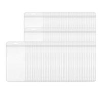 100 bolsas de plástico transparente resellables impermeables, bolsas de almacenamiento transparentes a prueba de olores, autoselladas para joyas, cuentas, cocina, suministros de oficina